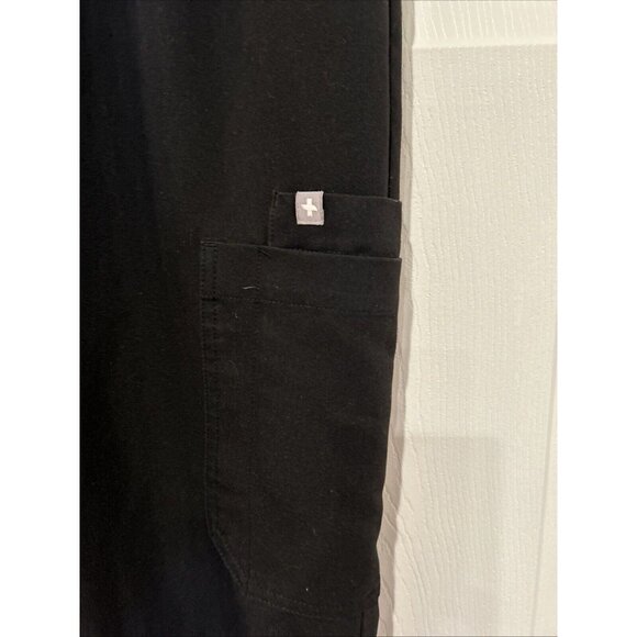 Figs Women Scrub Pants XS Black Jogger Stretch Technical Medical Drawstring - Picture 4 of 12